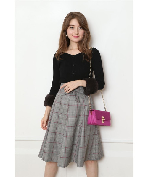 Apuweiser Riche アプワイザーリッシェ の 前後2way袖ファーニット ニット セーター Wear