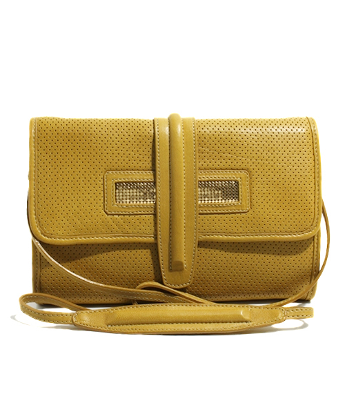 FIGARO Paris（フィガロパリ）の「CLIO GOLDBRENNER メタルメッシュクラッチ（ショルダーバッグ・レディース・イエロー/ブラウン・FREE）」の10枚目の写真