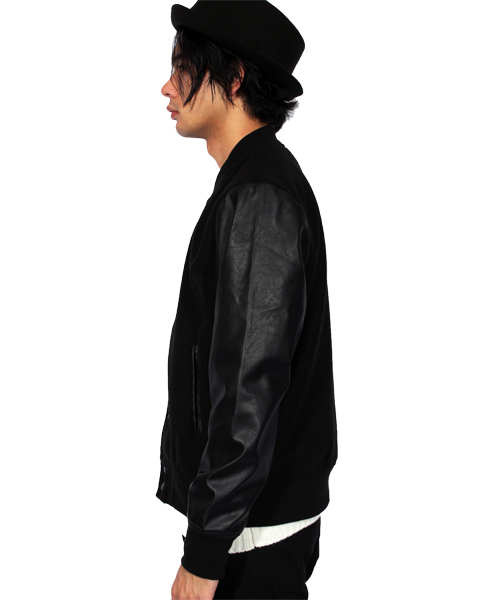 ８(eight)（エイト）の「スタジャン メルトン スタジアムジャンパー（スタジャン・メンズ・ブラック/グレー/キャメル・MEDIUM/LARGE）」の19枚目の写真