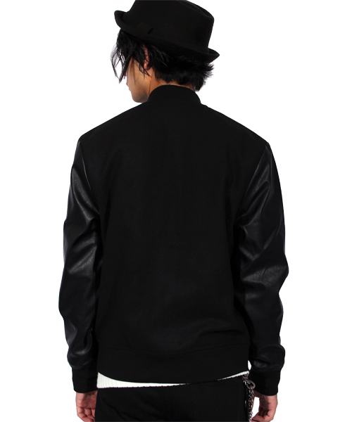 ８(eight)（エイト）の「スタジャン メルトン スタジアムジャンパー（スタジャン・メンズ・ブラック/グレー/キャメル・MEDIUM/LARGE）」の20枚目の写真