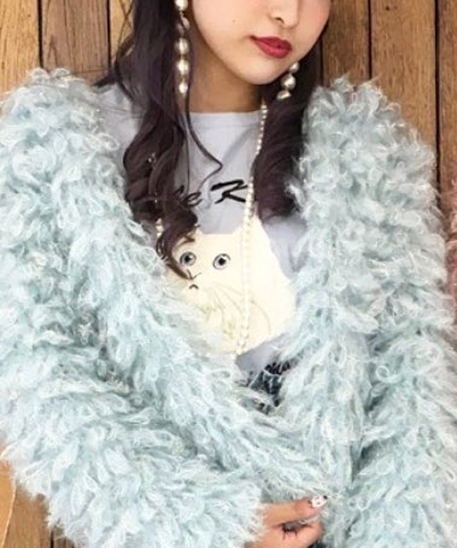 onespo(ワンスポ)の「NOBLE KITTEN Tシャツ(Tシャツ/カットソー・レディース・ホワイト/ブラック/ブルー/ライトピンク・M)」の1枚目の写真