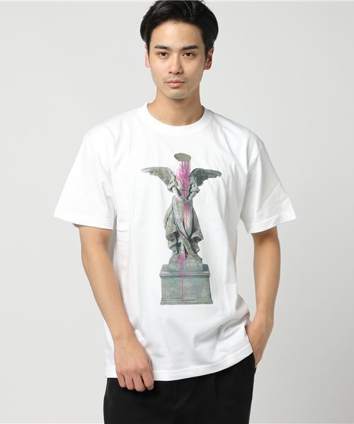 Sync.(スィンク)の「Sync.【BRANDALISM】TEE "BUCKET ON HEAD"(Tシャツ/カットソー・メンズ・ヘザーグレー/ホワイト/ブラック・LARGE/MEDIUM/SMALL/X-LARGE)」の1枚目の写真