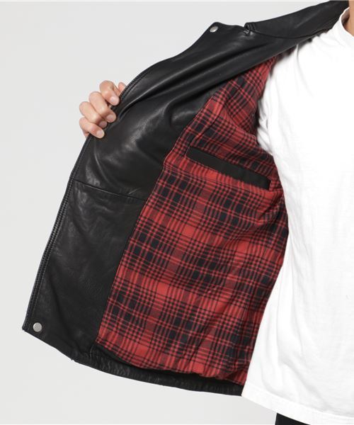 ALLSAINTS（オールセインツ）の「RANGO BIKER（ライダースジャケット・メンズ・ブラック・LARGE/MEDIUM/SMALL/X-SMALL）」の7枚目の写真