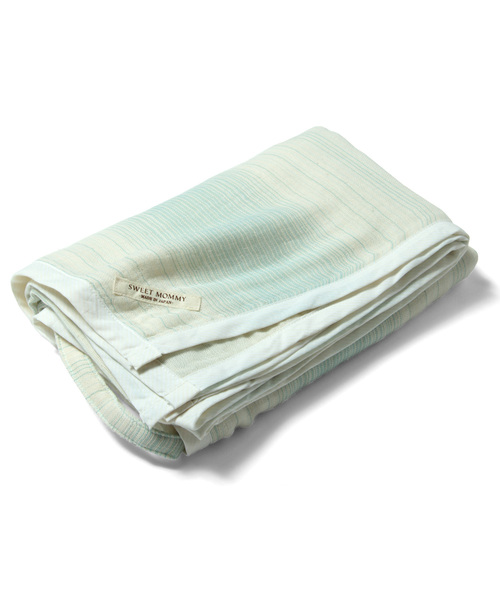 SweetMommy（スウィートマミー）の「授乳ケープにもなる 3重ガーゼおくるみ（おくるみ・キッズ・ネイビー/オレンジ/グレー/ブルー系その他/ブルー/グレー系その他/シャーベット/ブルー系その他2・FREE）」の4枚目の写真