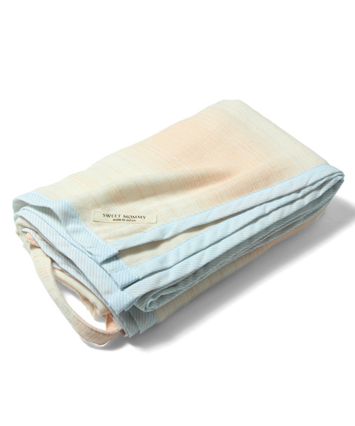 SweetMommy（スウィートマミー）の「授乳ケープにもなる 3重ガーゼおくるみ（おくるみ・キッズ・ネイビー/オレンジ/グレー/ブルー系その他/ブルー/グレー系その他/シャーベット/ブルー系その他2・FREE）」の8枚目の写真