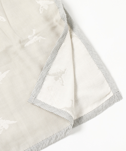 SweetMommy（スウィートマミー）の「授乳ケープにもなる 3重ガーゼおくるみ（おくるみ・キッズ・ネイビー/オレンジ/グレー/ブルー系その他/ブルー/グレー系その他/シャーベット/ブルー系その他2・FREE）」の9枚目の写真