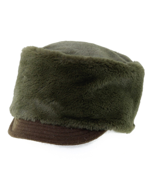 14+（イチヨンプラス）の「フェイクラビットファーキャップ（キャップ・レディース・グレー/カーキ/キャメル・FREE）」の7枚目の写真