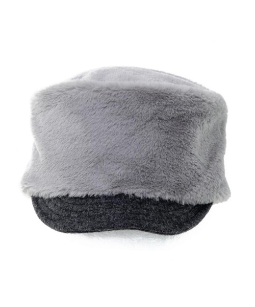 14+（イチヨンプラス）の「フェイクラビットファーキャップ（キャップ・レディース・グレー/カーキ/キャメル・FREE）」の6枚目の写真