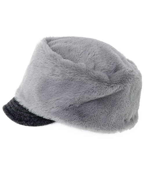 14+（イチヨンプラス）の「フェイクラビットファーキャップ（キャップ・レディース・グレー/カーキ/キャメル・FREE）」の14枚目の写真