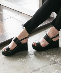 Newlyme | (サンダル)　厚底フッドベッドコンビネーションベルトサンダル【レディース】【通販】【大きいサイズ】【小さいサイズ】【２２．０－２６．０ｃｍ】(サンダル)