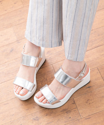 Newlyme | (サンダル)　厚底フッドベッドコンビネーションベルトサンダル【レディース】【通販】【大きいサイズ】【小さいサイズ】【２２．０－２６．０ｃｍ】(サンダル)