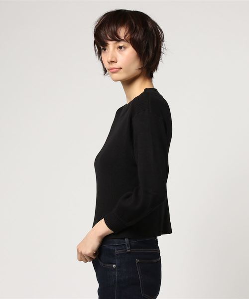 archives（アルシーヴ）の「袖ボリュームニットプルオーバー（ニット/セーター・レディース・ブラック/ベージュ/レッド・MEDIUM）」の4枚目の写真