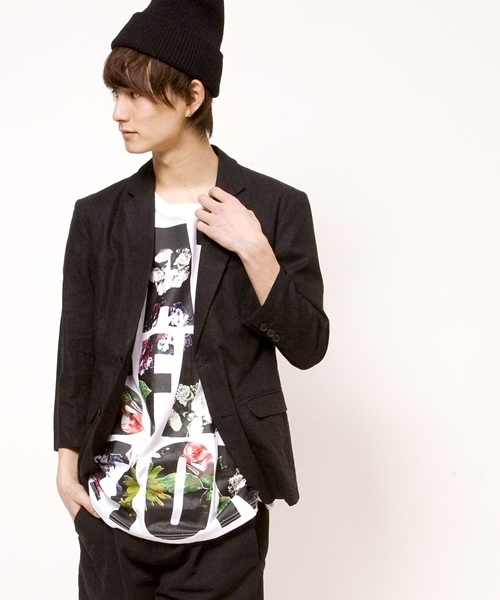 WEGO(ウィゴー)の「WEGO/綿麻7S2ボタンテーラードジャケット(テーラードジャケット・メンズ・ブラック/ナチュラル/ターコイズブルー/ネイビー/ワイン・MEDIUM/LARGE)」の11枚目の写真