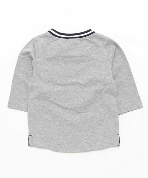 Disney（ディズニー）の「【Disney】ミッキーホットドッグ7分袖Tシャツ（Tシャツ/カットソー・キッズ・グレー・100/110/120/130/140）」の2枚目の写真