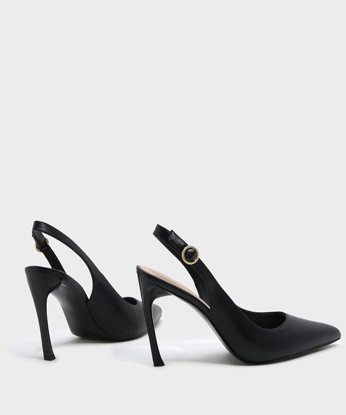 CHARLES & KEITH（チャールズ & キース）の「ポインテッドスリングバックヒール / POINTED SLINGBACK HEELS（パンプス・レディース・ブラック/ブラウン系その他・22.5cm/23.5cm/23cm/24.5cm/25cm）」の4枚目の写真