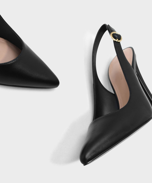 CHARLES & KEITH（チャールズ & キース）の「ポインテッドスリングバックヒール / POINTED SLINGBACK HEELS（パンプス・レディース・ブラック/ブラウン系その他・22.5cm/23.5cm/23cm/24.5cm/25cm）」の5枚目の写真