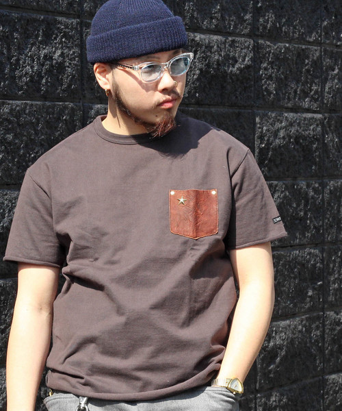 Schott Tシャツ レザー ポケット TAKUYA∞ 着用 Schott Tシャツ レザー ポケット TAKUYA∞ 着用 - メルカリ