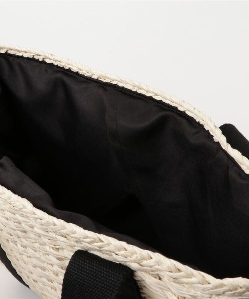 MERLOT（メルロー）の「テープカゴバッグ110-2437（かごバッグ・レディース・キナリ/ベージュ・FREE）」の7枚目の写真