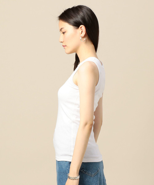 BEAUTY&YOUTH UNITED ARROWS（ビューティーアンドユースユナイテッドアローズ）の「BY スビンコットンフライスタンクトップ ◆（タンクトップ・レディース・レッド/ホワイト/ライトグレー/ブラック/ベージュ・FREE）」の18枚目の写真
