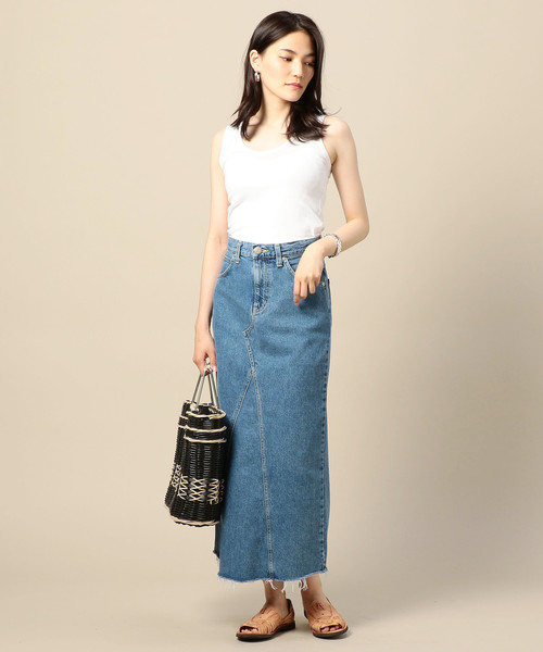 BEAUTY&YOUTH UNITED ARROWS（ビューティーアンドユースユナイテッドアローズ）の「BY スビンコットンフライスタンクトップ ◆（タンクトップ・レディース・レッド/ホワイト/ライトグレー/ブラック/ベージュ・FREE）」の19枚目の写真