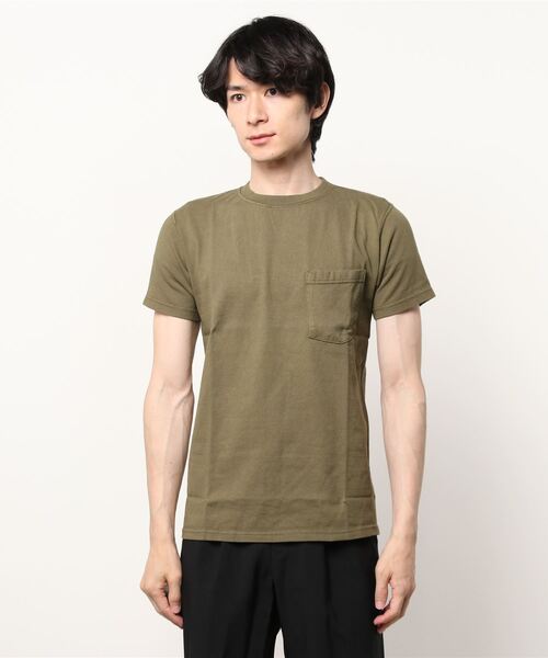 Goodwear(Since1983)（グッドウェア）の「【MADE IN USA】S/S POCKET TEE -SALE　/ショートスリーブ ポケットT（Tシャツ/カットソー・メンズ・ブラック系その他/グリーン系その他/ブルー系その他/レッド系その他/オレンジ系その他/グレー系その他/ブラウン系その他/グリーン系その他2/イエロー系その他/パープル系その他/ベージュ系その他/パープル/ローズ/オレンジ系/チェリーピンク/レッド/サンドベージュ/グリーン系その他4/レモンイエロー/グレー/オリーブドラブ/ブルーグラス/イエロー系その他2/グレー系その他2/グリーン系その他5/ブルー系その他2・MEDIUM/LARGE/SMALL/X-LARGE）」の9枚目の写真
