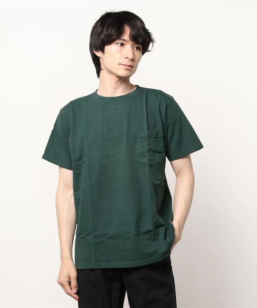 Goodwear(Since1983)（グッドウェア）の「【MADE IN USA】S/S POCKET TEE -SALE　/ショートスリーブ ポケットT（Tシャツ/カットソー・メンズ・ブラック系その他/グリーン系その他/ブルー系その他/レッド系その他/オレンジ系その他/グレー系その他/ブラウン系その他/グリーン系その他2/イエロー系その他/パープル系その他/ベージュ系その他/パープル/ローズ/オレンジ系/チェリーピンク/レッド/サンドベージュ/グリーン系その他4/レモンイエロー/グレー/オリーブドラブ/ブルーグラス/イエロー系その他2/グレー系その他2/グリーン系その他5/ブルー系その他2・MEDIUM/LARGE/SMALL/X-LARGE）」の12枚目の写真