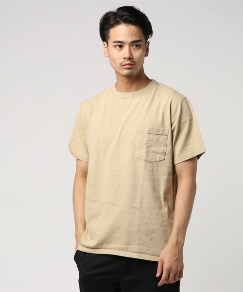 Goodwear(Since1983)（グッドウェア）の「【MADE IN USA】S/S POCKET TEE -SALE　/ショートスリーブ ポケットT（Tシャツ/カットソー・メンズ・ブラック系その他/グリーン系その他/ブルー系その他/レッド系その他/オレンジ系その他/グレー系その他/ブラウン系その他/グリーン系その他2/イエロー系その他/パープル系その他/ベージュ系その他/パープル/ローズ/オレンジ系/チェリーピンク/レッド/サンドベージュ/グリーン系その他4/レモンイエロー/グレー/オリーブドラブ/ブルーグラス/イエロー系その他2/グレー系その他2/グリーン系その他5/ブルー系その他2・MEDIUM/LARGE/SMALL/X-LARGE）」の8枚目の写真