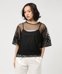 notch. | チュール刺繍プルオーバーアンサンブル   (シャツ/ブラウス)