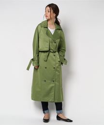TELA テラ スプリングコート TELA（テラ）の「TELA フード付き ロングトレンチコート（トレンチ