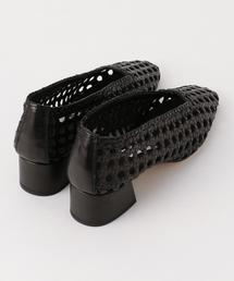 MIISTA(ミスタ) 38 黒パンプス miista（ミスタ）の「＜MIISTA＞レザーメッシュパンプス о