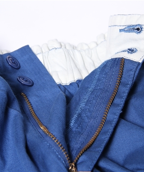 coen（コーエン）の「綿麻フレアロングスカート（スカート・レディース・オリーブ/コバルトブルー・フリー）」の9枚目の写真