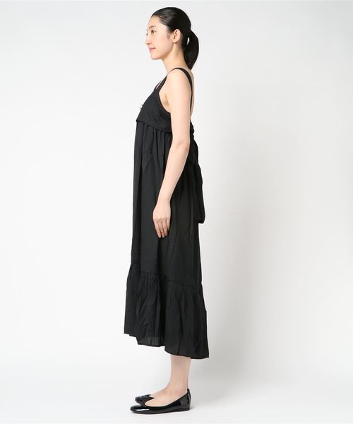 Re:EDIT(リエディ)の「リネン風バックリボンマキシワンピース(ワンピース・レディース・ブラック/ベージュ/ブルー/カーキ/パープル/ピンク・MEDIUM/LARGE)」の7枚目の写真