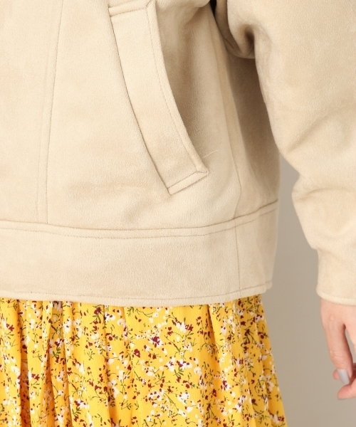 LOWRYS FARM(ローリーズファーム)の「WEB限定BIGライダース 805093(ライダースジャケット・レディース・ブラウン/グレイッシュベージュ/カーキ・MEDIUM/LARGE)」の12枚目の写真