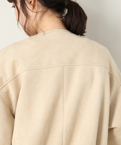 LOWRYS FARM(ローリーズファーム)の「WEB限定BIGライダース 805093(ライダースジャケット・レディース・ブラウン/グレイッシュベージュ/カーキ・MEDIUM/LARGE)」の13枚目の写真