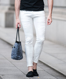 Buffalo Bobs | FAIRMONT BURST-COLOR(フェアモント バースト-カラー)ダメージ加工 スーパースキニーデニム(デニムパンツ)