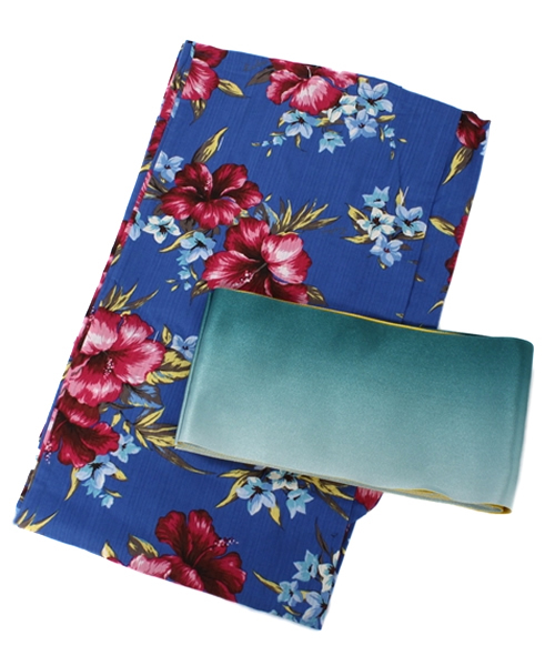 Kastane（カスタネ）の「Kastaneオリジナル浴衣セット（浴衣・レディース・ホワイト×イエロー/ホワイト×ブルー/イエロー/ブルー・FREE）」の3枚目の写真