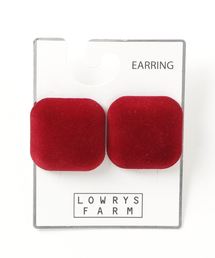 LOWRYS FARM | フロッキースクエアイヤリング　812338(イヤリング)