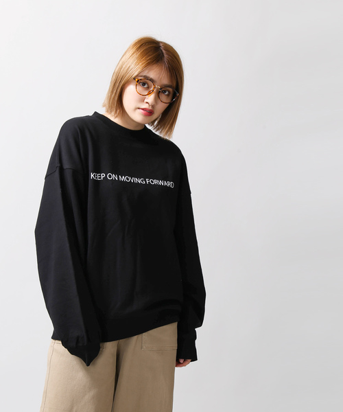 WEGO（ウィゴー）の「WEGO/シンプルロゴプリントスウェット（スウェット・レディース・ベージュ/オフホワイト/ブラック/ピンク・FREE）」の16枚目の写真