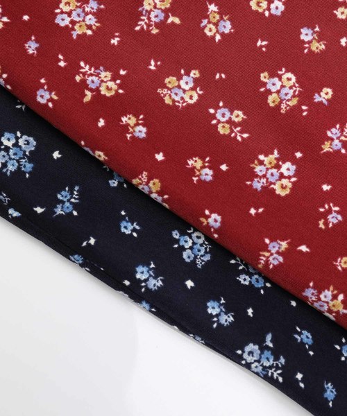 ROPE' PICNIC(ロペピクニック)の「フラワープリントロングスカート(スカート・レディース・ネイビー/レッド系その他2・38/40)」の3枚目の写真
