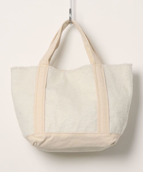 VENCEEXCHANGE（ヴァンスエクスチェンジ）の「ピンクリボン ロゴボアトートバッグ 大（トートバッグ・レディース・ブラック/グレー/オフホワイト・FREE）」の4枚目の写真