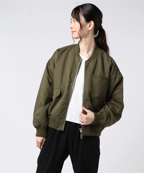 Dickies（ディッキーズ）の「【Dickies】【ライトオン40周年記念限定モデル】ブルゾン（ブルゾン・レディース・ブラック/カーキ・フリー）」の2枚目の写真