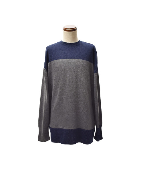 MinoriTY（マイノリティ）の「バイカラーニット（ニット/セーター・メンズ・ネイビー/チャコール/モカ・M/L）」の11枚目の写真