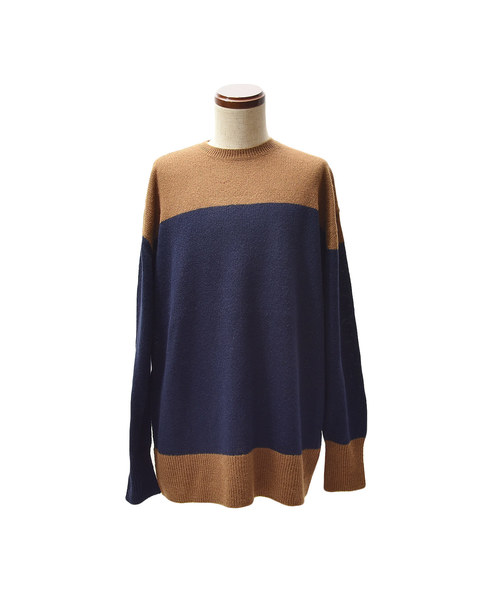 MinoriTY（マイノリティ）の「バイカラーニット（ニット/セーター・メンズ・ネイビー/チャコール/モカ・M/L）」の10枚目の写真