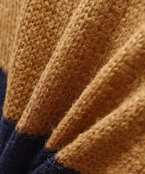 MinoriTY（マイノリティ）の「バイカラーニット（ニット/セーター・メンズ・ネイビー/チャコール/モカ・M/L）」の15枚目の写真