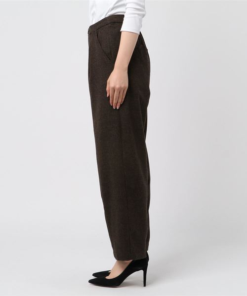 archives（アルシーヴ）の「【SETUPにも】ツィードワイドパンツ（その他パンツ・レディース・ブラック/ダークブラウン/ブラウン・MEDIUM）」の5枚目の写真