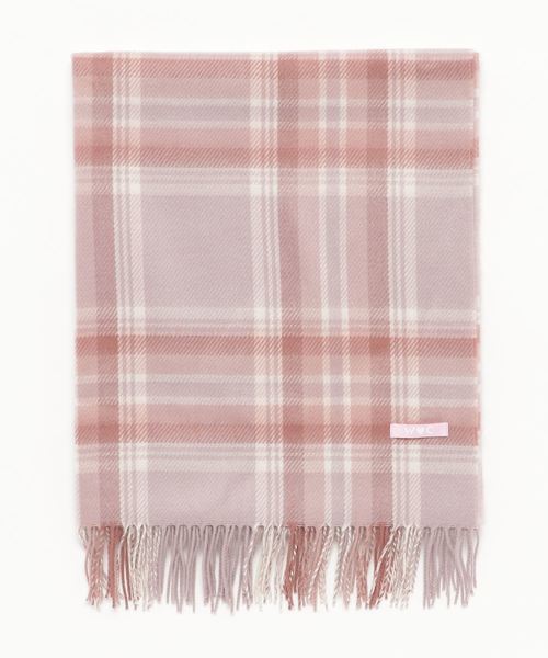 WC（ダブル シー）の「WC/チェックストール（ストール/ショール・レディース・ネイビー/グリーン/レッド/ライトピンク/ベージュ/ライトパープル・FREE）」の4枚目の写真