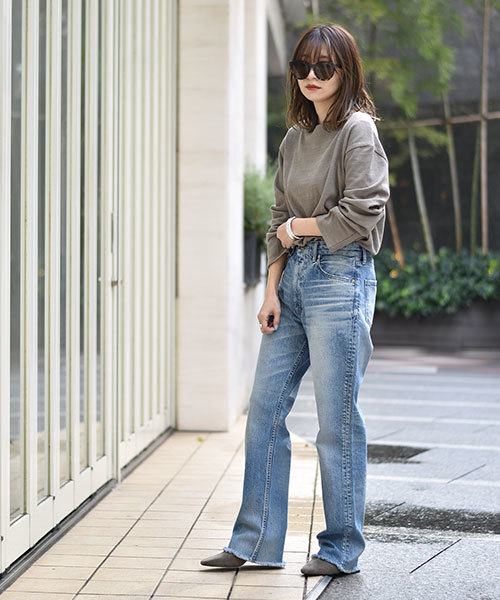 TRUNC(トランクエイティーエイト)の「Lazy Basque Shirt(Tシャツ/カットソー・レディース・チャコールグレー/ブラウン/グレー/アイボリー・FREE)」の22枚目の写真