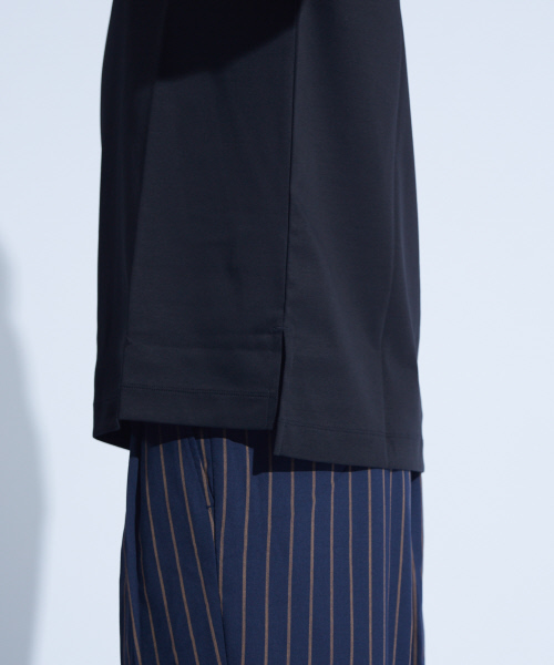 ABAHOUSE（アバハウス）の「コンパクトスムースハーフジップTシャツ（Tシャツ/カットソー・メンズ・ブラック/カーキ・44/46/48）」の8枚目の写真