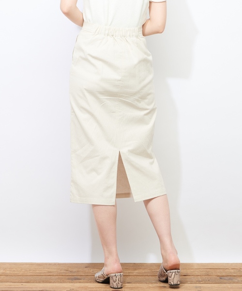 natural couture(ナチュラルクチュール)の「多釦使いカラーゆるタイト(スカート・レディース・ブラック/ベージュ/イエロー・FREE)」の16枚目の写真