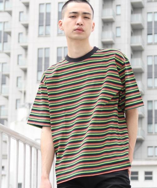 coen(コーエン)の「ビッグシルエットマルチボーダーTシャツ2(UTILITY LINE)(Tシャツ/カットソー・メンズ・その他1/その他・SMALL/MEDIUM/LARGE)」の18枚目の写真
